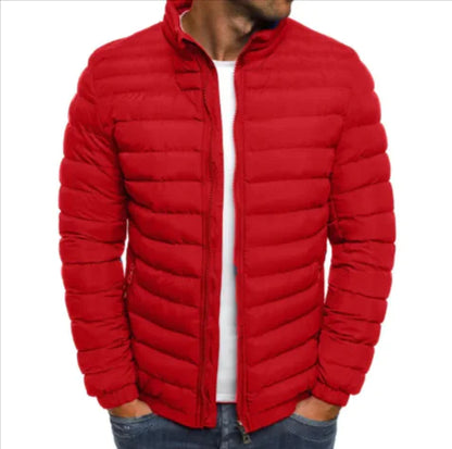 ADOUCISSE Men's Coldproof Cotton Jacket Outdoor Zipper