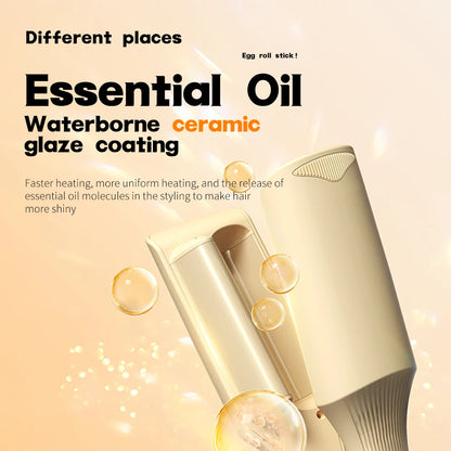 32mm Hair Wave Curling Iron Professional French Egg Roll Hair Curler Corrugated Wavy Styler Fast Heating Volumizing Styling Tool