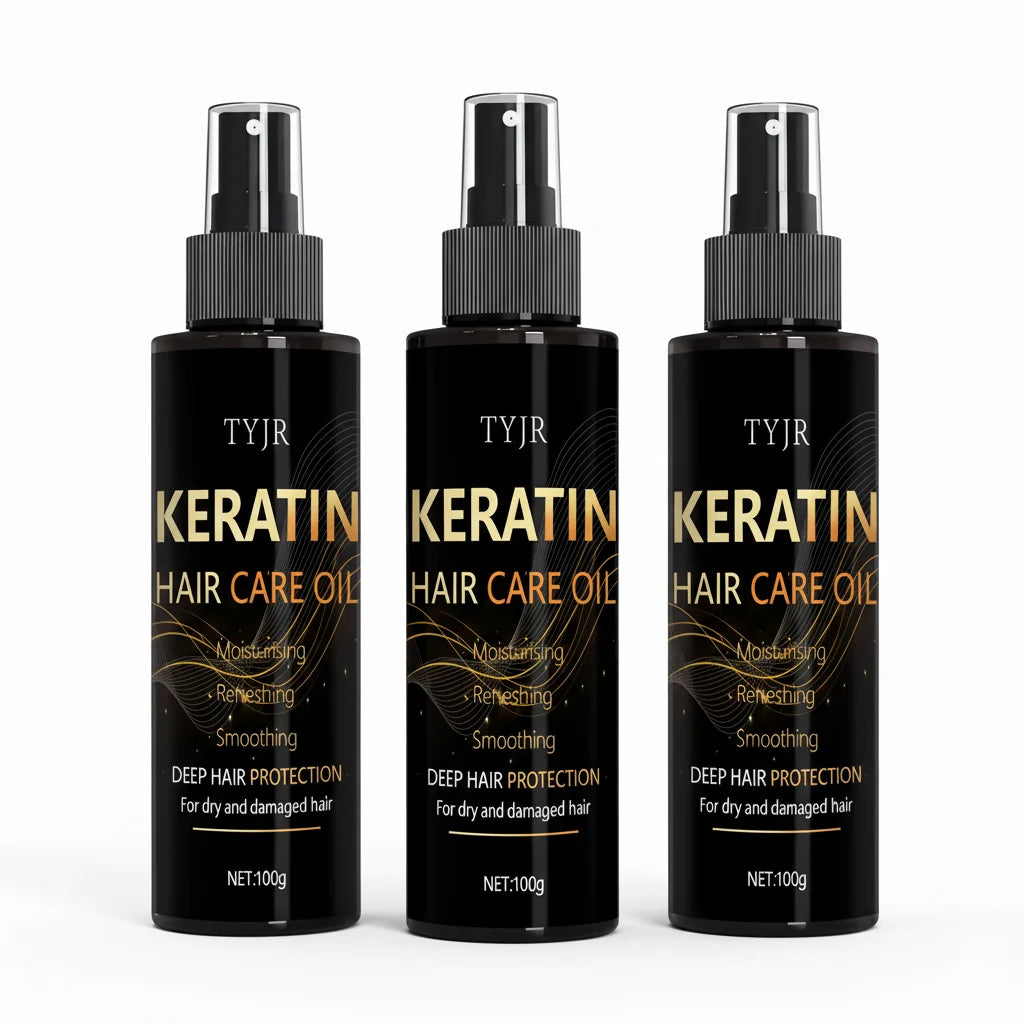 Keratin Hair Care Oil – Deep Protection & Repair, Strengthens & Nourishes, Restores Shine, Smoothes Frizz, Prevents Damage