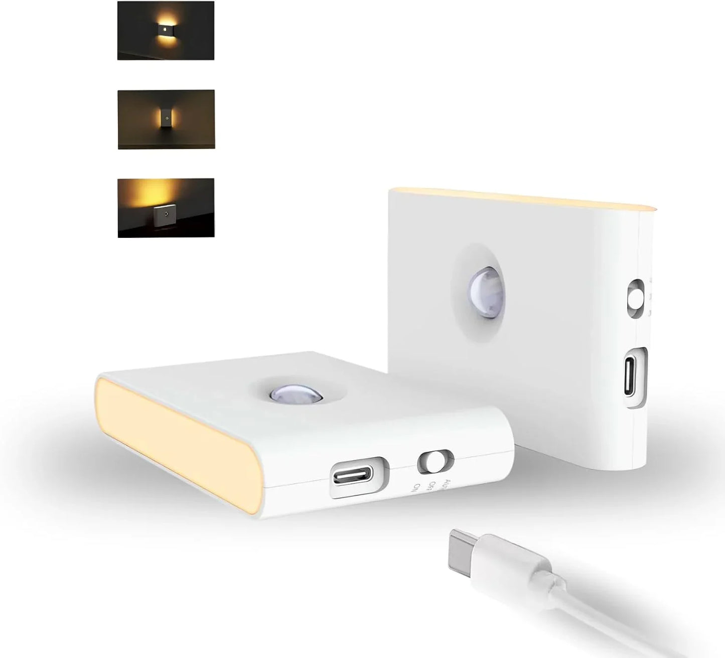 Xiaomi Wireless LED Night Light With Motion Sensor USB Rechargeable 400mAh Battery Modern Wall Lamp For Bedroom Bedside Table