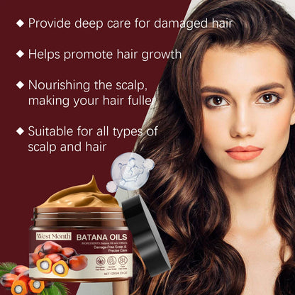 Batana Oil Hair Nourishing  Fast Repair Damaged Anti  Strengthens Hair Break Shiny Conditioner Deep Nourish Moisturize Smooth