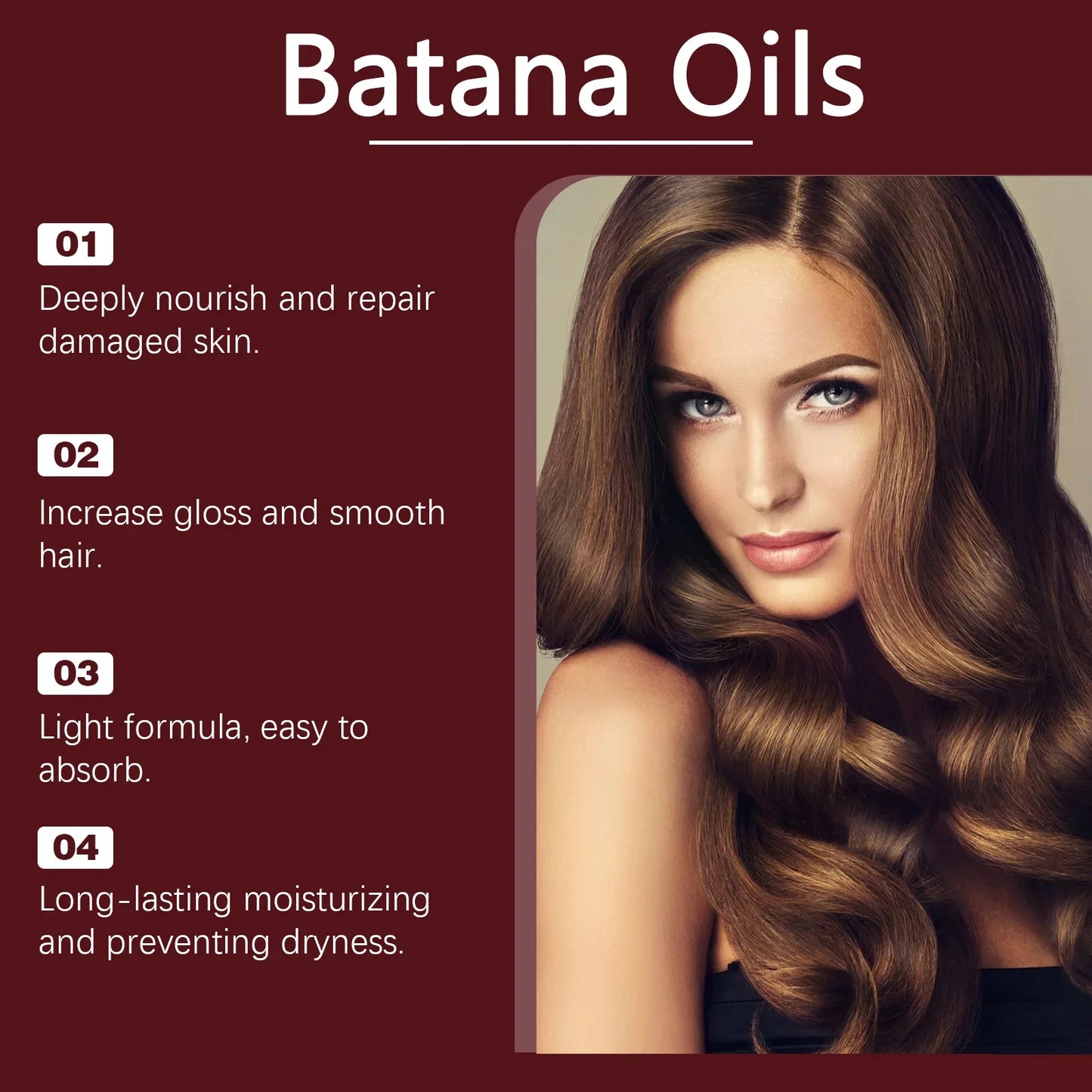 Batana Oil Hair Nourishing  Fast Repair Damaged Anti  Strengthens Hair Break Shiny Conditioner Deep Nourish Moisturize Smooth