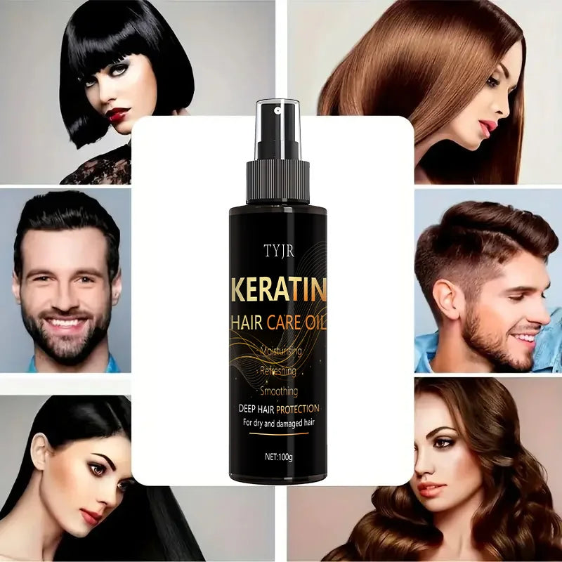Keratin Hair Care Oil – Deep Protection & Repair, Strengthens & Nourishes, Restores Shine, Smoothes Frizz, Prevents Damage