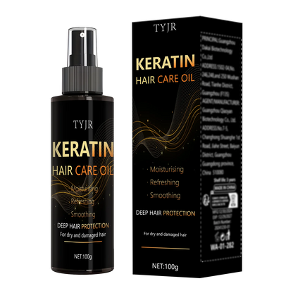 Keratin Hair Care Oil – Deep Protection & Repair, Strengthens & Nourishes, Restores Shine, Smoothes Frizz, Prevents Damage
