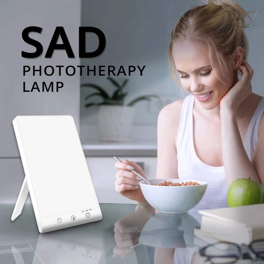 10000 Lux LED SAD Light Daylight Therapy Lamp 3200k Happy Mood Light Touch Dimmable for Winter Anti Depression LED NightLights