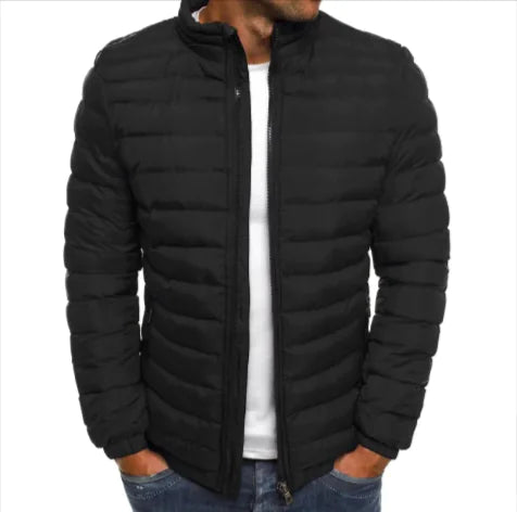 ADOUCISSE Men's Coldproof Cotton Jacket Outdoor Zipper