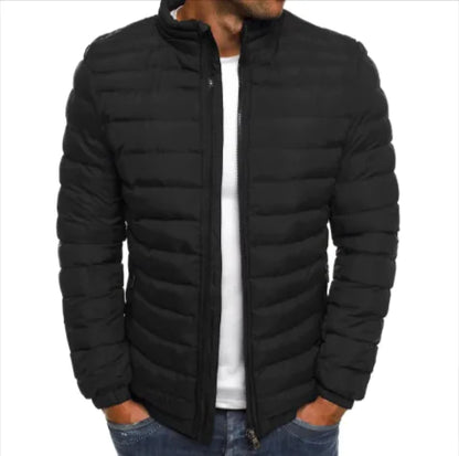 ADOUCISSE Men's Coldproof Cotton Jacket Outdoor Zipper